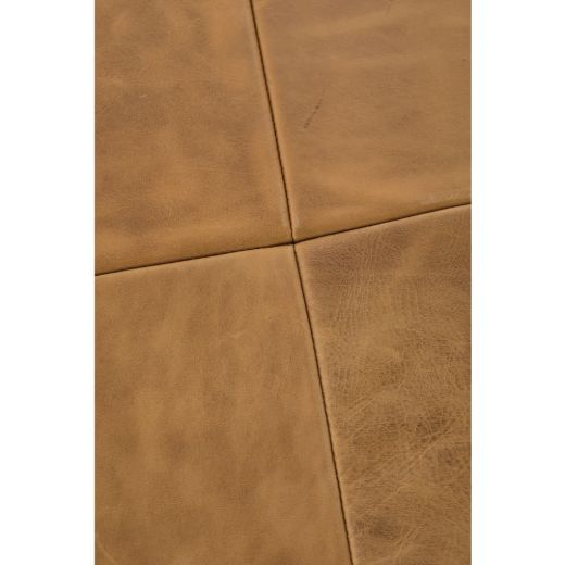 Picture of Cyrus 36" Round Leather Storage Ottoman